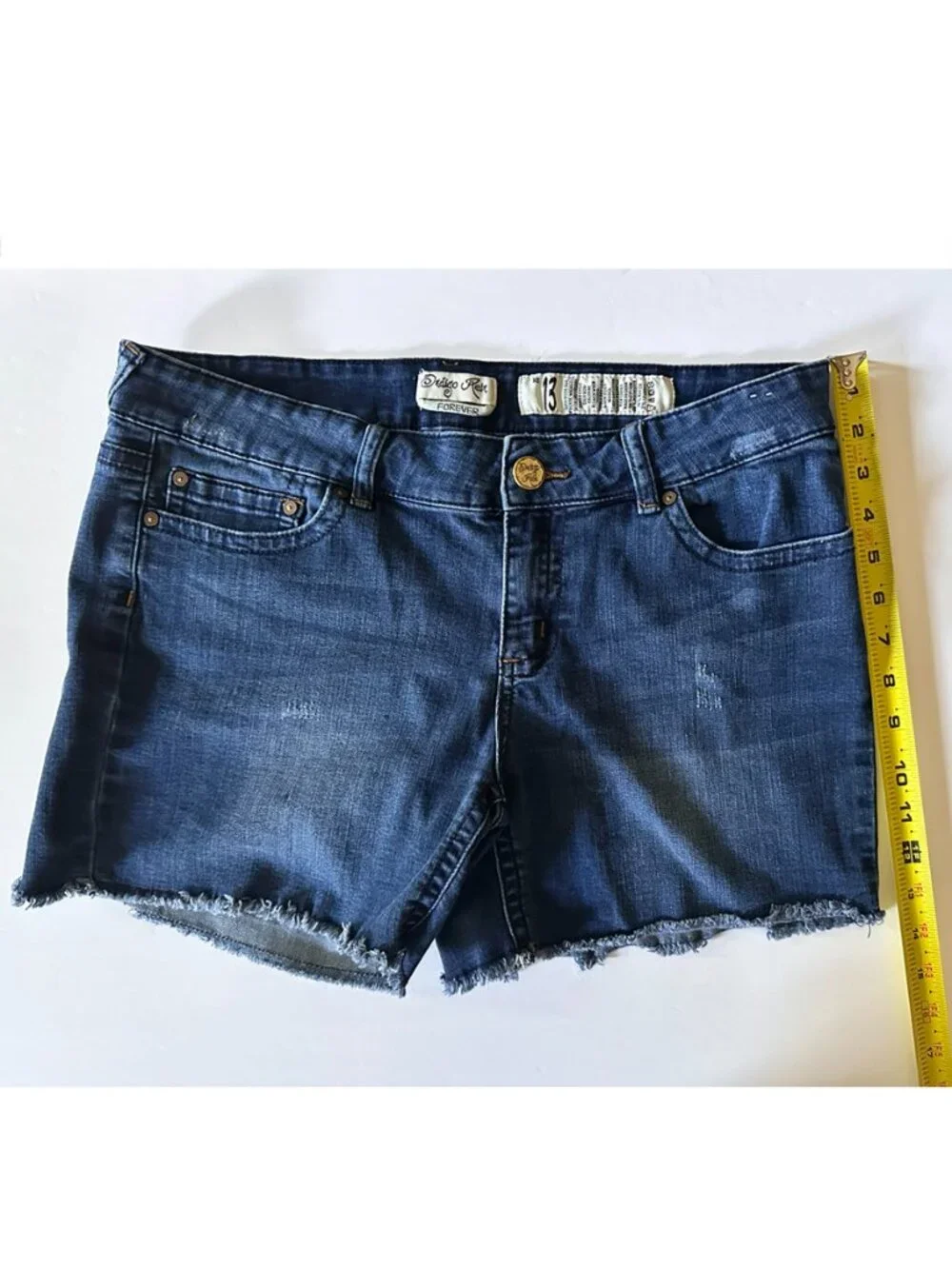 Indigo Rein Forever Cut Off Blue Denim Jean Shorts Size 13